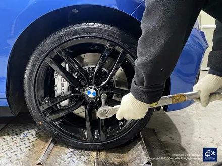 BMW 118d 휠수리 후 블랙유광 휠도색 / 용인 처인구