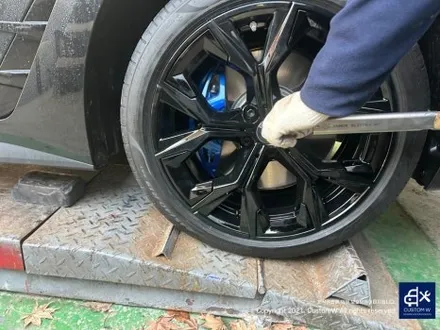 BMW G24 420i 860M 19인치 유광 블랙 휠 도색 + 휠 커버 20개도 함께 도색. (feat. 휠 커버가 왜 이리 많은 건가..;;) / 용인 처인구