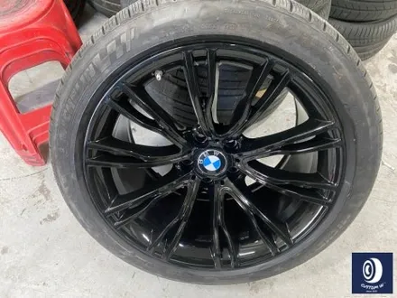 BMW F15 X5 20인치 인디 비주얼 휠 / 휠 수리 도색 불량 기존 페인트 제거 (약품 박리) 후, 블랙 유광 휠도색 재작업 / 용인 처인구