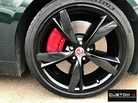 재규어 F-타입(F-TYPE) 3.0 S 20인치 보기드문 휠 잘못된 수리 도색 이력 약품 박리 후 블랙유광 휠도색 / 용인 처인구