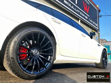 벤츠 GT43 AMG 블랙 유광 휠도색 + 레드 캘리퍼 도색 / 용인 처인구
