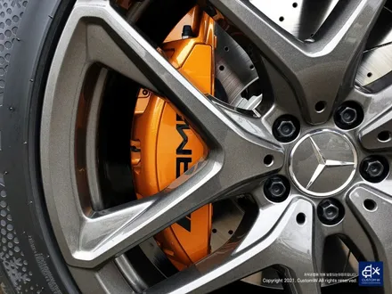 벤츠 GLE53 AMG 건메탈 휠도색 + 카본 세라믹 골드 캘리퍼 도색 / 용인 처인구