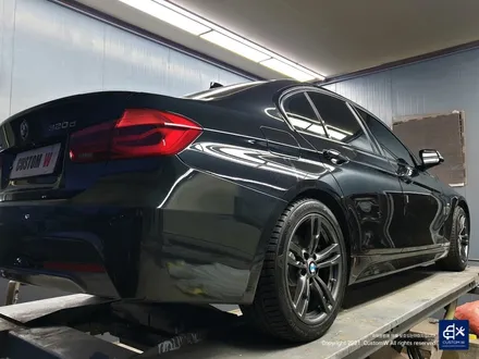 BMW 320d 휠수리 후 건메탈 휠도색 + 블루 캘리퍼 도색 / 용인 처인구