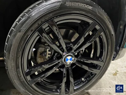 BMW F30 320d 441M 휠수리 후 블랙유광 휠도색 / 용인 처인구