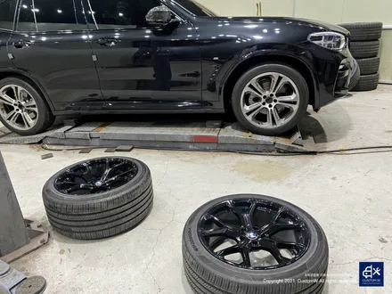 BMW X3 박리 후 블랙유광 휠도색 / 용인 처인구
