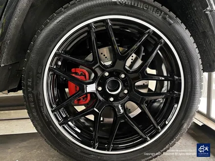 벤츠 G63 AMG G바겐 22인치 블랙 실버 투톤 유광 휠도색 / 용인 처인구