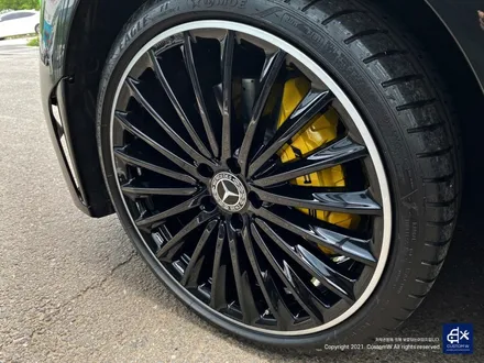 벤츠 CLS450 휠수리 후 블랙 실버 투톤 유광 휠도색 / 용인 처인구