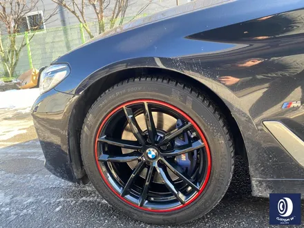 BMW G30 520i 662M 블랙 + 레드 투톤 휠 도색 / 용인 처인구