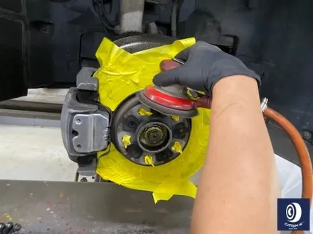 BMW F15 X5 30D 블랙 유광 휠도색 + 부식 제거 후, 캘리퍼 도색 허브 방청 코팅 작업까지_! / 용인 처인구