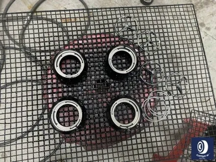 번호판도 장착되지 않은 신차 출고 작업_! / 벤츠 G63AMG 22인치 하이그로시 블랙 (검정 유광) 휠도색 (feat. 센터 휠 캡 주변 부품 모두 포함) / 용인 처인구