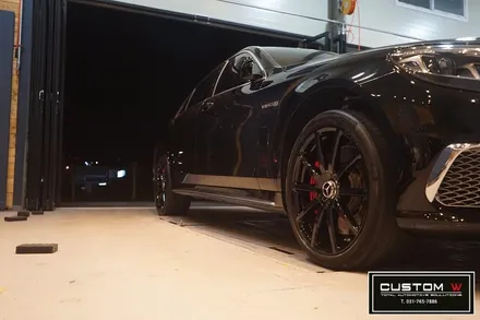 벤츠 S63 AMG 스포티한 블랙유광 휠도색, 레드 캘리퍼도색. 에어발란스,이오나이저. / 용인 처인구