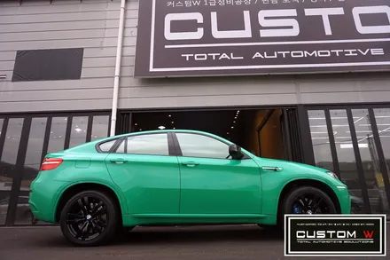 BMW X6M 휠상처 수리후, 블랙유광 휠도색 + 엠퍼포먼스 블루 캘리퍼 도색 작업까지.! / 용인 처인구
