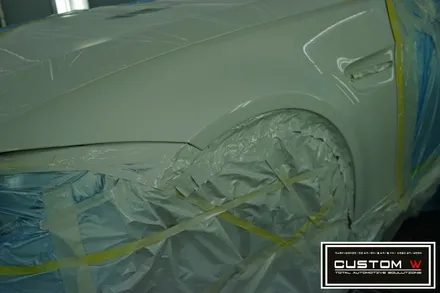 BMW E92 M3 잘 못된 휠도색 이력 약품 박리후, 반무광 블랙 휠도색 그리고 프론트 휀더 판금 도색 외형복원 작업까지.! 커스텀W / 용인 처인구