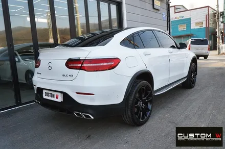 벤츠 GLC43 블랙유광 휠도색 + 레드 캘리퍼 도색 / 용인 처인구