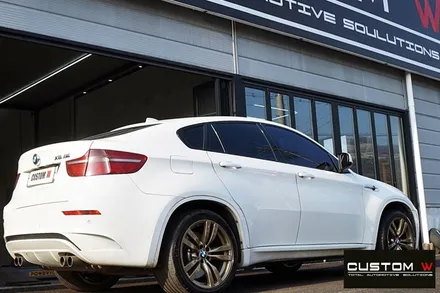 BMW X6 M 골드브론즈 휠 도색 + 블루 캘리퍼 도색 / 용인 처인구