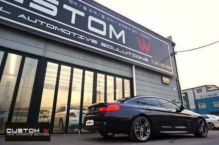 BMW 640d 고스트크롬 휠 도색 + 블루 캘리퍼 도색 / 용인 처인구