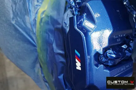 BMW 신형 G05 X5 30d 블랙유광 휠도색 + 블루 캘리퍼 도색 / 용인 처인구