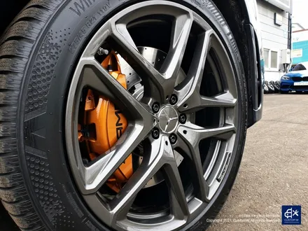 벤츠 GLE53 AMG 건메탈 휠도색 + 카본 세라믹 골드 캘리퍼 도색 / 용인 처인구