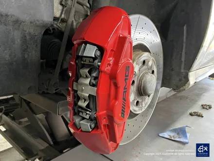 벤츠 A45 AMG 블랙실버 무광 투톤 휠도색 & 레드 캘리퍼 도색 / 용인 처인구