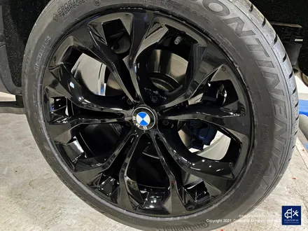 BMW X5 50i 휠수리 후 블랙유광 휠도색 / 용인 처인구