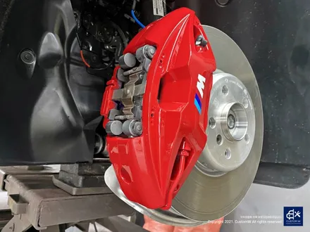 BMW i4 M50 블랙유광 휠도색 + 레드 캘리퍼도색 / 용인 처인구
