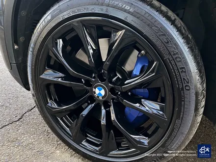 BMW X6 40d 휠수리 후 블랙유광 휠도색 / 용인 처인구