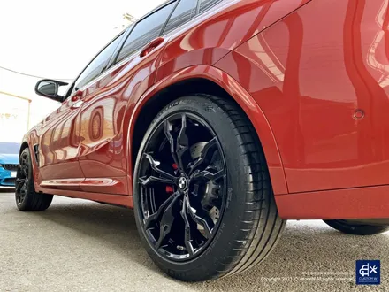 BMW X4 M 컴페티션 휠수리 후 블랙유광 휠도색 / 용인 처인구