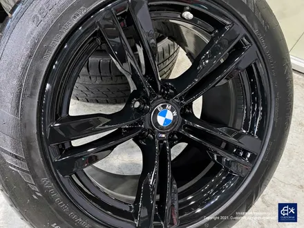이런 상태의 캘리퍼도 살려냅니다! BMW F15 X5 30d 휠수리 후 블랙유광 휠도색 + 블루 캘리퍼 도색 및 허브 방청 / 용인 처인구