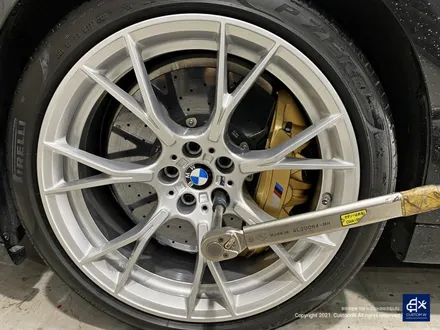 BMW F90 M5 컴페티션 789M 휠수리 후 하이퍼 실버 휠도색 / 용인 처인구