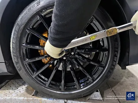 벤츠 GT43 AMG 휠수리 후 블랙유광 휠도색 / 용인 처인구