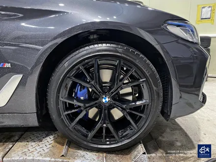 BMW 530i 845M 휠수리 후 블랙유광 휠도색 / 용인 처인구