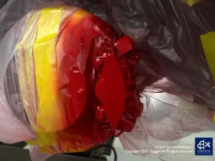 포르쉐 카이엔 RS 스파이더 휠 블랙 유광 휠도색 그리고 레드 캘리퍼 도색 작업까지_!! / 용인 처인구