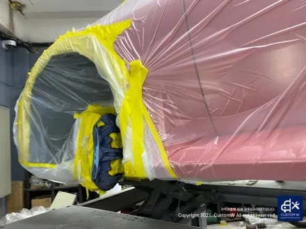 너무 멋진 토론토 레드 컬러 BMW G87 M2 스페셜 에디션   930M 휠 블랙 유광 도색 + 레드 캘리퍼 도색_! / 용인 처인구