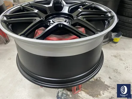 신차 출고 후 곧바로 입고_!  유니크한 멋진 바디 컬러_!! 벤츠 G 바겐 G63 AMG 22인치 투톤 무광 휠도색 작업으로 완성체로 만들었어요 : - ) / 용인 처인구