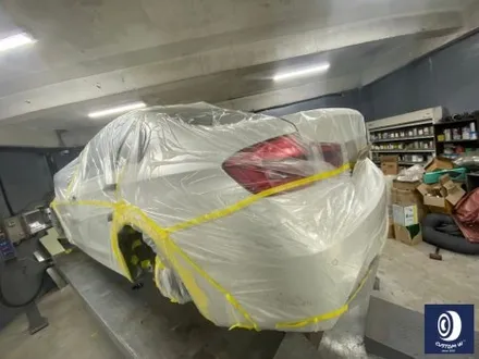 BMW F30 320d 441M 휠 상처 수리 후, 블랙 유광 휠도색 + 부식 녹 제거 후, 블루 캘리퍼 도색 / 용인 처인구