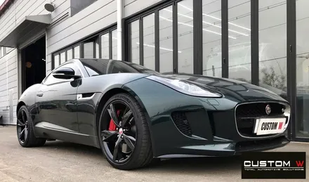 재규어 F-타입(F-TYPE) 3.0 S 20인치 보기드문 휠 잘못된 수리 도색 이력 약품 박리 후 블랙유광 휠도색 / 용인 처인구