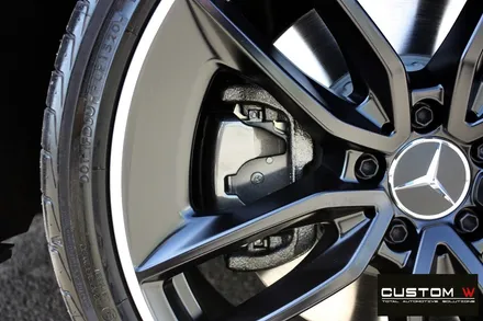 벤츠 21년식 E53 AMG 블랙 실버 투톤 무광 휠도색 + 건메탈 캘리퍼 도색 / 용인 처인구
