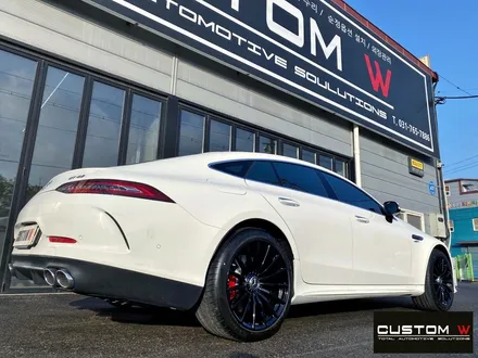 벤츠 GT43 AMG 블랙 유광 휠도색 + 레드 캘리퍼 도색 / 용인 처인구