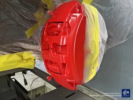 벤츠 GLE53 AMG 블랙유광 휠도색 + 레드 캘리퍼 도색 / 용인 처인구