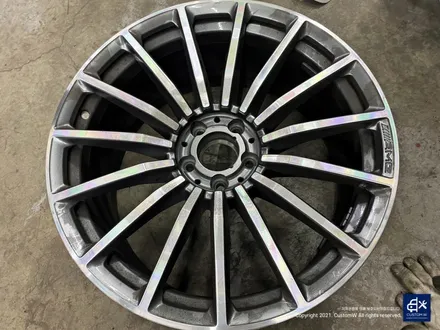 벤츠 GT43 AMG 블랙 실버 투톤 휠도색 & 카본 세라믹 골드 캘리퍼 도색 / 용인 처인구