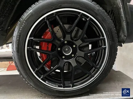 벤츠 G63 AMG G바겐 22인치 블랙 실버 투톤 유광 휠도색 / 용인 처인구