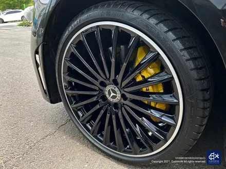 벤츠 CLS450 휠수리 후 블랙 실버 투톤 유광 휠도색 / 용인 처인구