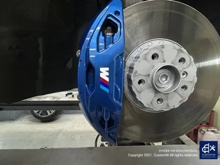 와_! 이게 플렉스다_! 전기차 럭셔리 세단 BMW I7 블루 캘리퍼 도색 고객과의 소통을 중요시하는 커스텀 W (feat. 훈훈한 카톡 내용 캡처 ) / 용인 처인구