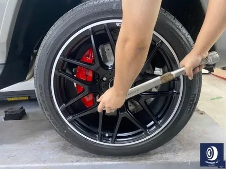 신차 출고 후 곧바로 입고_!  유니크한 멋진 바디 컬러_!! 벤츠 G 바겐 G63 AMG 22인치 투톤 무광 휠도색 작업으로 완성체로 만들었어요 : - ) / 용인 처인구