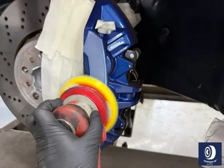 BMW G87 M2 930M 휠 상처 수리 후, 건메탈 그레이 휠도색 + 레드 캘리퍼 도색 / 용인 처인구