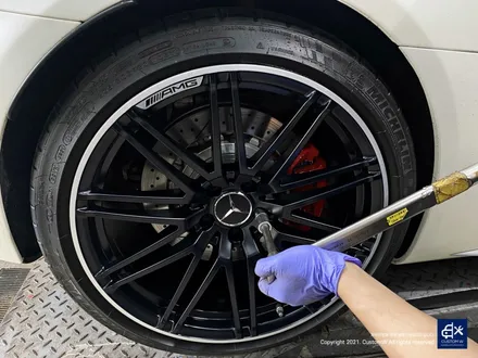 벤츠 AMG GTC 로드스터 블랙 실버 무광 투톤 휠도색 / 용인 처인구