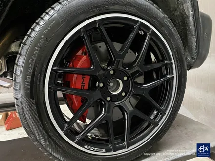 벤츠 G63 AMG G바겐 22인치 블랙 실버 투톤 유광 휠도색 / 용인 처인구