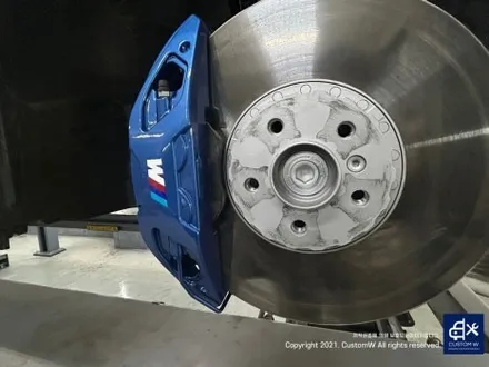 와_! 이게 플렉스다_! 전기차 럭셔리 세단 BMW I7 블루 캘리퍼 도색 고객과의 소통을 중요시하는 커스텀 W (feat. 훈훈한 카톡 내용 캡처 ) / 용인 처인구