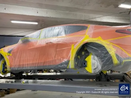 멋지게 꾸민 BMW G82 M4 컴페티션 826M 휠 도색 (M5 CS 789M 휠에 적용되는 골드 브론즈 컬러) 그리고 레드 캘리퍼 도색까지_! / 용인 처인구