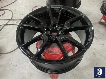 벤츠 GLC43 AMG 21인치 휠 상처 수리 후, 블랙 유광 휠 도색 + 건메탈 그레이 캘리퍼 도색 / 용인 처인구